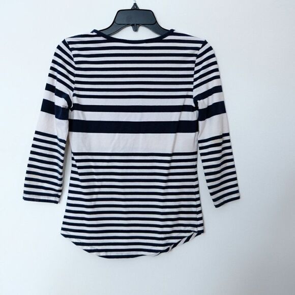 Tommy Hilfiger striped top 3/4 sleeve - Picture 3 of 5